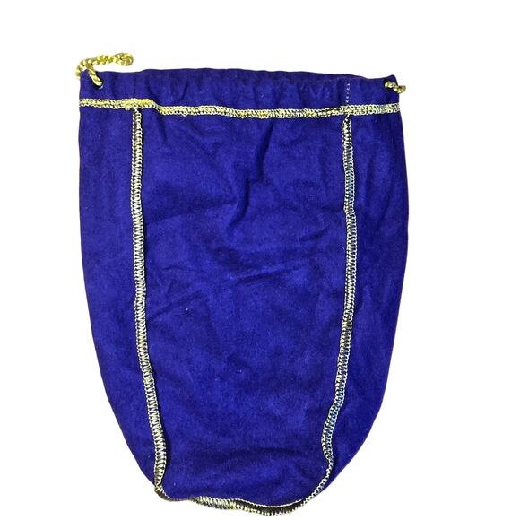 Lot of 5 Different Sizes Crown Royal Bags 13", 10", 9" Purple with Gold Pulls - Picture 5 of 8